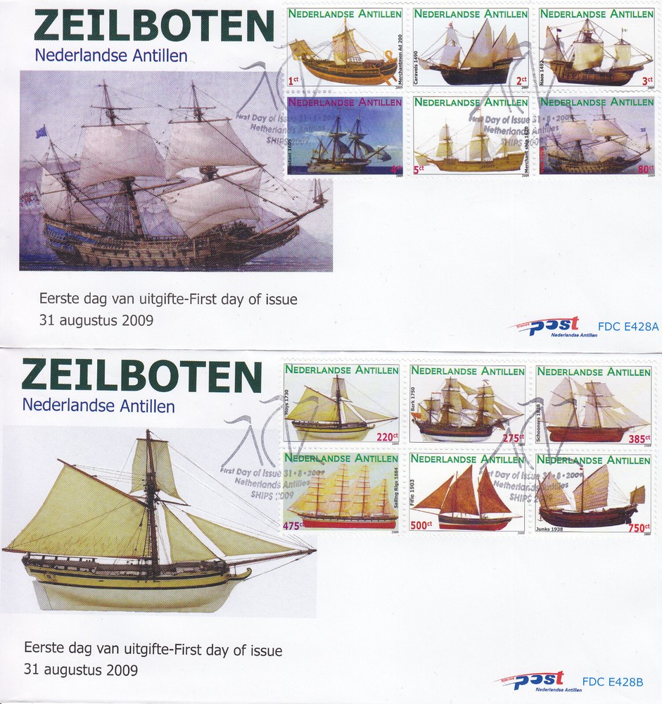 Netherlands - Dutch Antilles FDC Issue 2009 (428) Ships