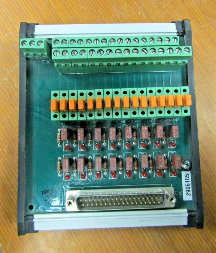 💥PHOENIX CONTACT INTERFACE MODULE 2906185 / UM-D37M/DS/FU/LED/DG/C3/L