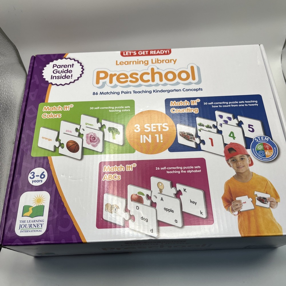 The Learning Library Preschool Learning Set New Unopened Educational Games