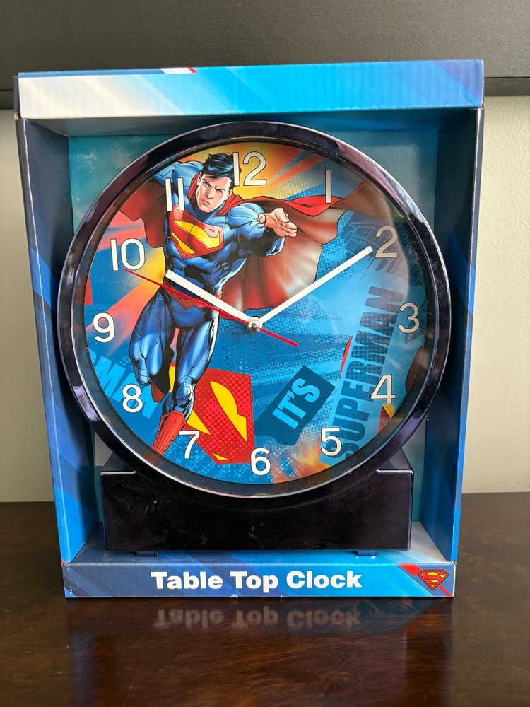 Superman DC Comics Table Top Clock (Brand New)