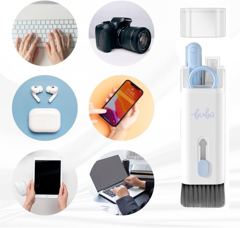 BUBA 7-in-1 Electronic Cleaning Kit with USB Desktop Vacuum – Multi-Device Clean