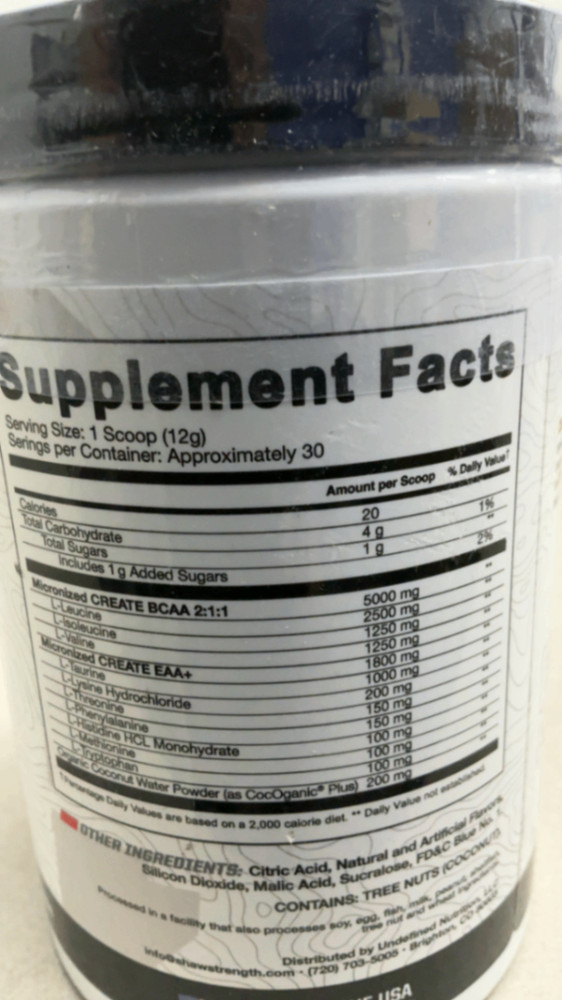 Undefined Nutrition Create Pre-Workout