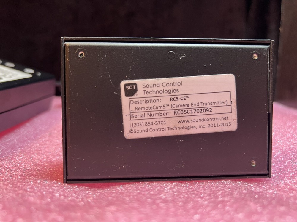 SOUND CONTROL TECHNOLOGIES RC5-CE CAMERA END with RC5-HE HEAD END