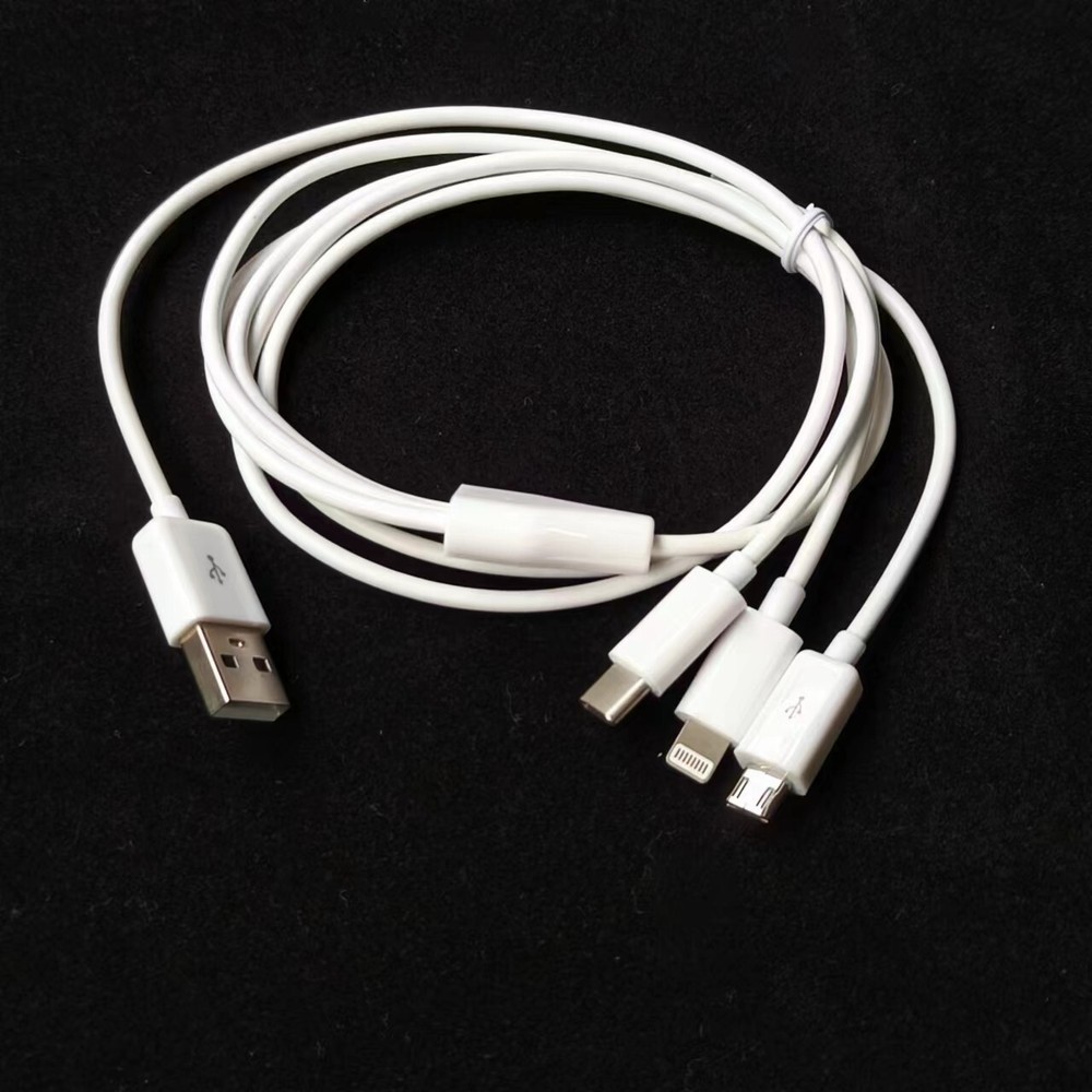 3 in 1 Fast USB Charging Cable Universal Multi Function Cell Phone Charger Cord