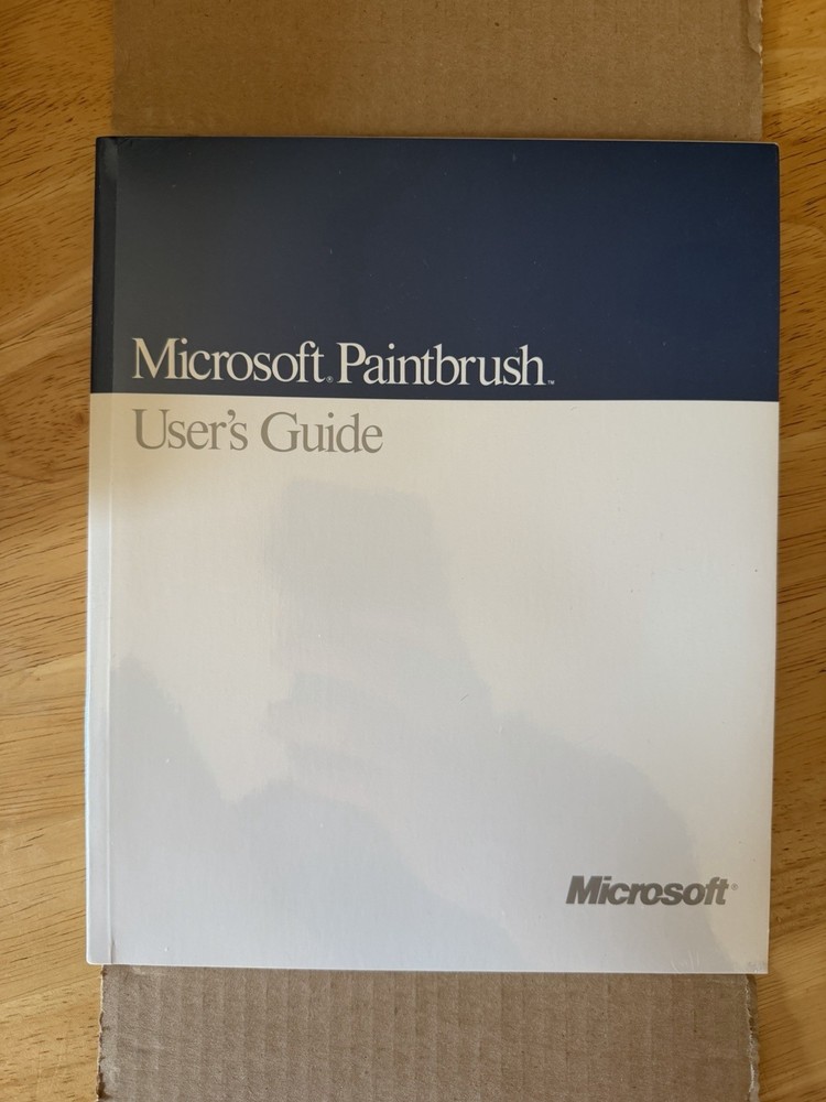 Microsoft Mouse & Paintbrush (1990) "New Version" Never Used ~ Sealed Software