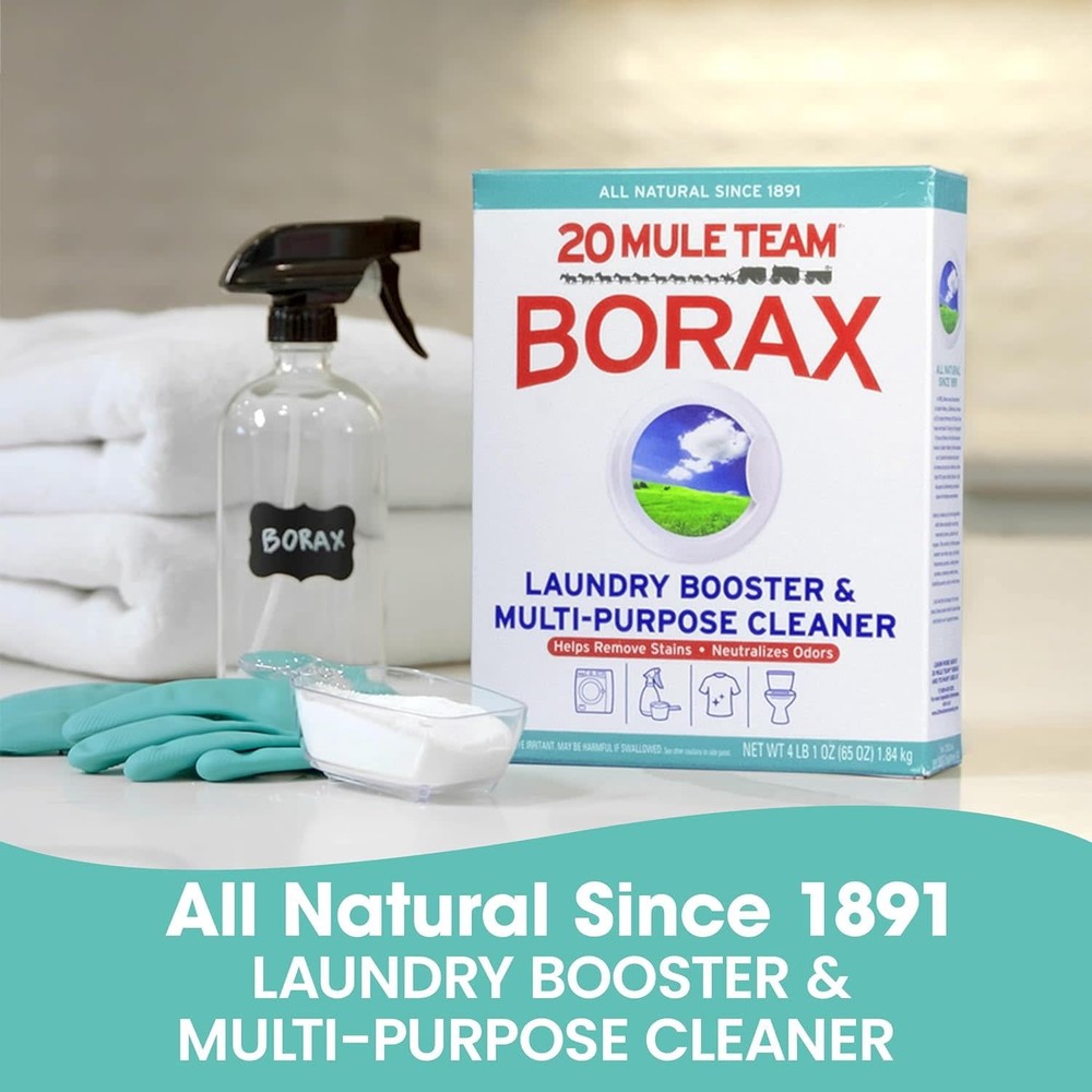 20 Mule Team All Natural Borax Laundry Detergent Booster & Multi-Purpose