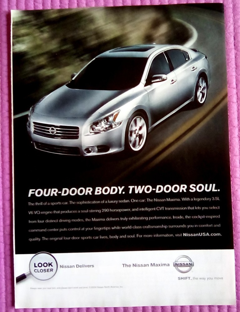 2010 Nissan Maxima Print Ad