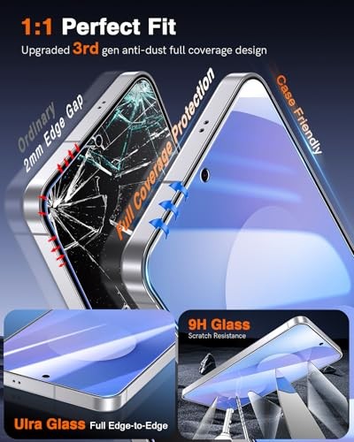 2 Pack for Samsung Screen Protector, Fingerprint Unlock, 0 Galaxy S25 FE