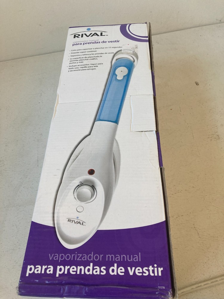 Rival Handheld Garment Steamer with Adjustable Steam Settings New Open Box