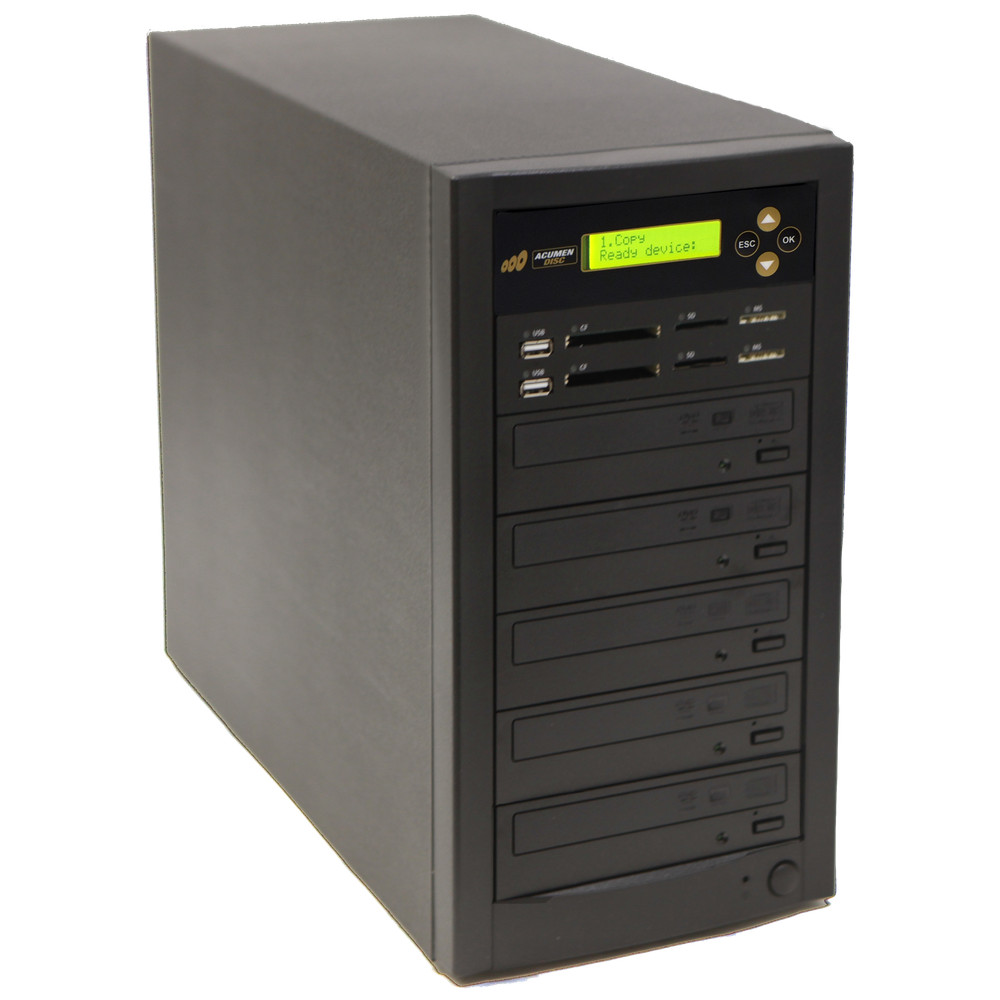 ACUMEN Media Mirror PLUS 1 to 4 Duplicator - Flash (SD CF MS MMC USB) / DVD