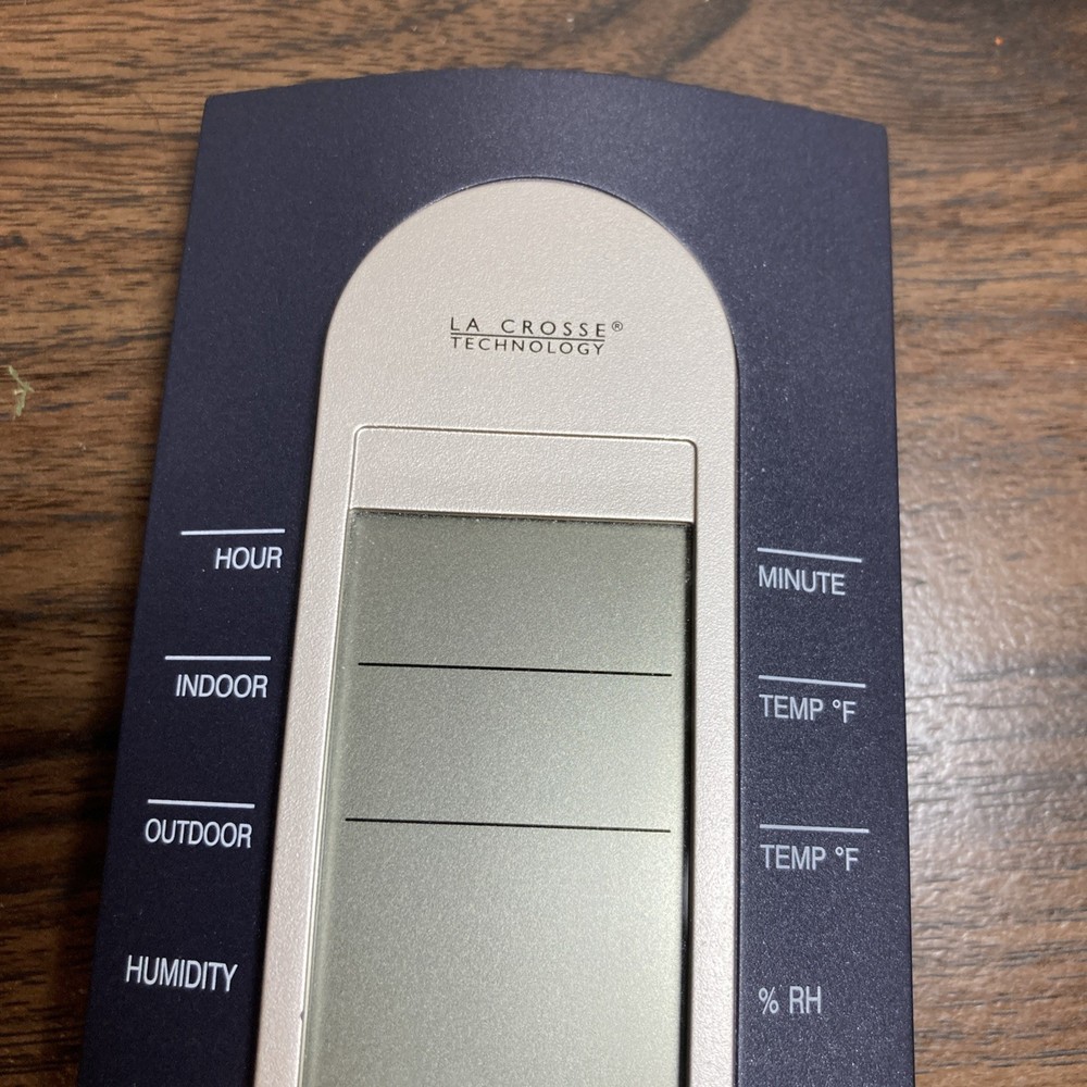 La Crosse Technology WS-7212U Weather Display Remote (No Sensor) Power Tested