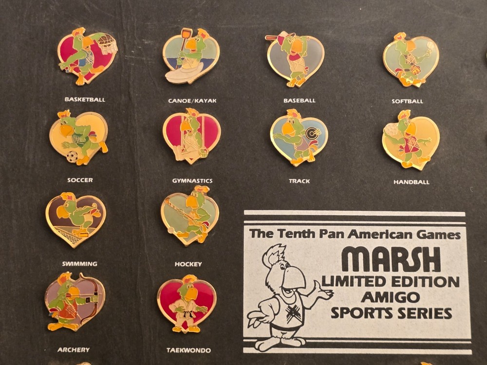 1985 Pan Am Games Marsh Limited Edition Pin Set
