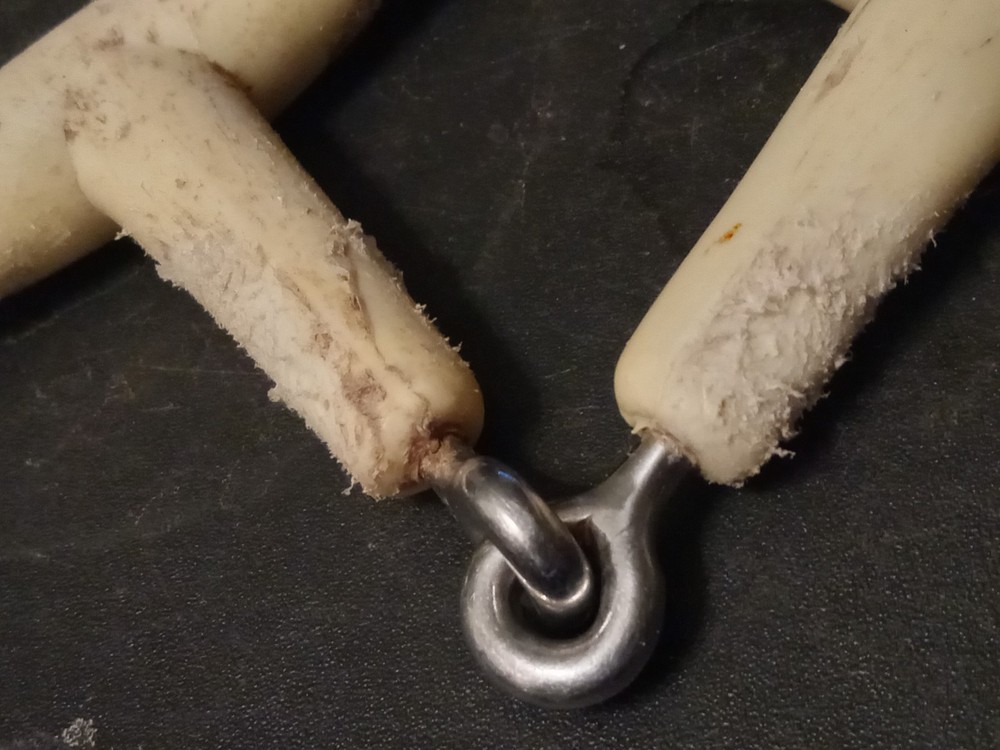 used D-ring snaffle bit 5 in mouth happy mouth