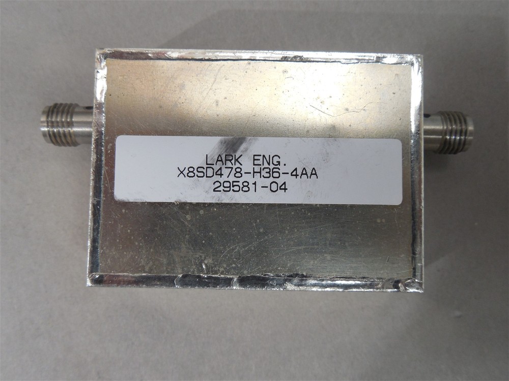 Lark Eng X8SD478-H36-4AA Band Pass Filter USED