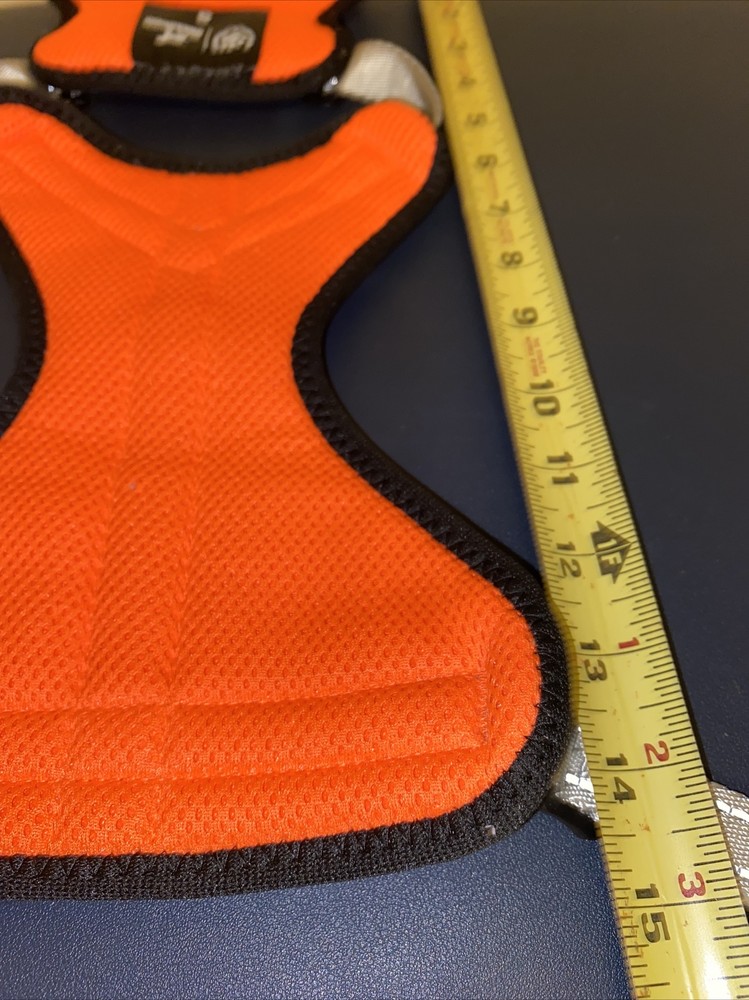 Orange Safety Harness Adjustable Comfort Mesh For Small Dogs