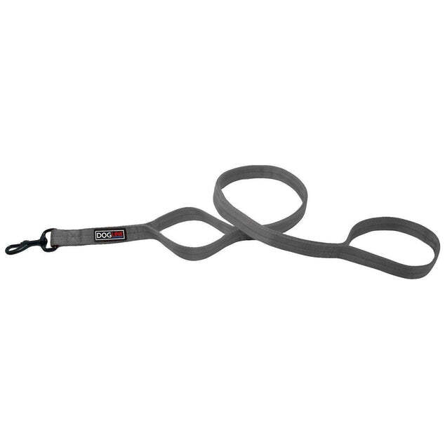 Nylon Double Ply Multi Handle Leash 1" X 4ft Grey