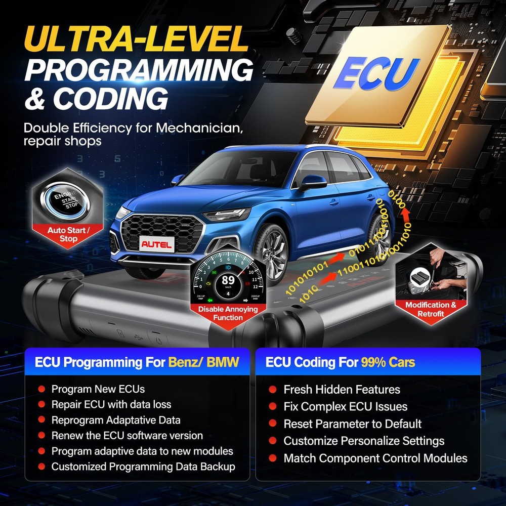 2026 Autel MaxiSys Elite II PRO As MS919 Diagnostic Scan Programming Key Coding