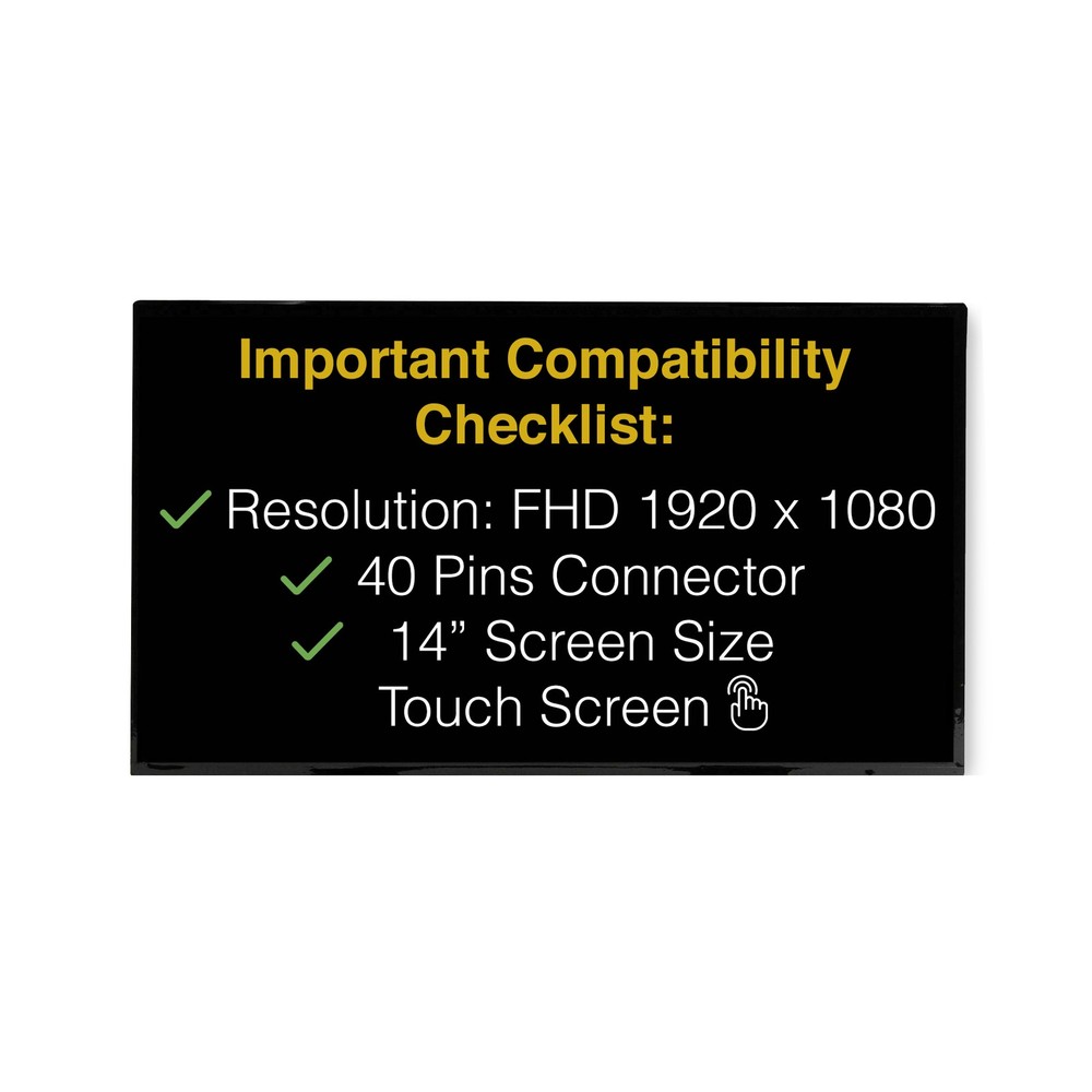 ASUS CHROMEBOOK PLUS CX3402CVA Replacement Touch Screen 40 Pins LCD LED Display