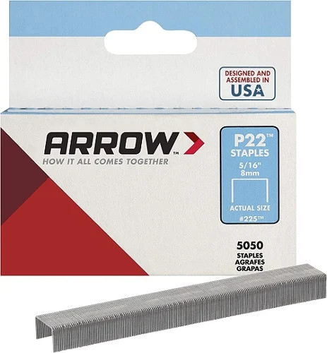 225 Arrow P22 5/16" staples - 1PK