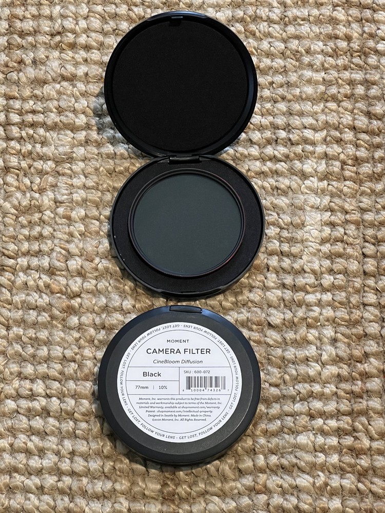 Moment 77mm CineBloom Diffusion Filter, 10% Diffusion With Case