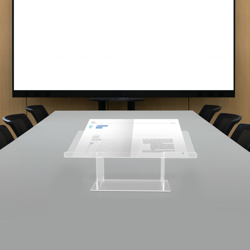 Acrylic Clear Tabletop Podium Podium Stand For Wedding, Classroom, Conference