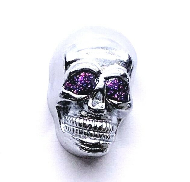 Mix & Match Skull Gem Eyes Solid Die-Cast License Plate Frame Bolts Motorcycle