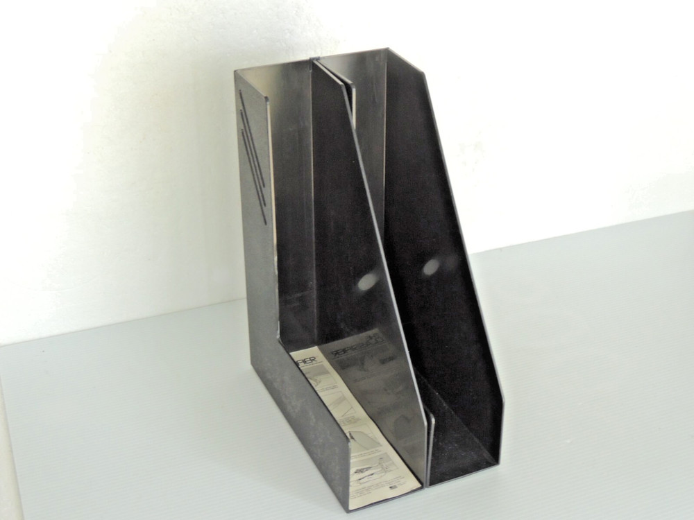 Plastic Desk Organizer - Magazine Rack, Black, 2-PackBY THE CLASSIFIER