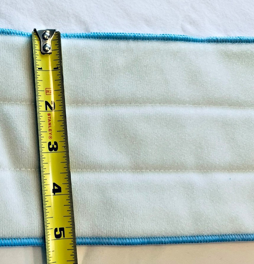 NEW, 3-pk. Microfiber Mop Pads for Flat and Spray Mops w/Hook & Loop Mop Head