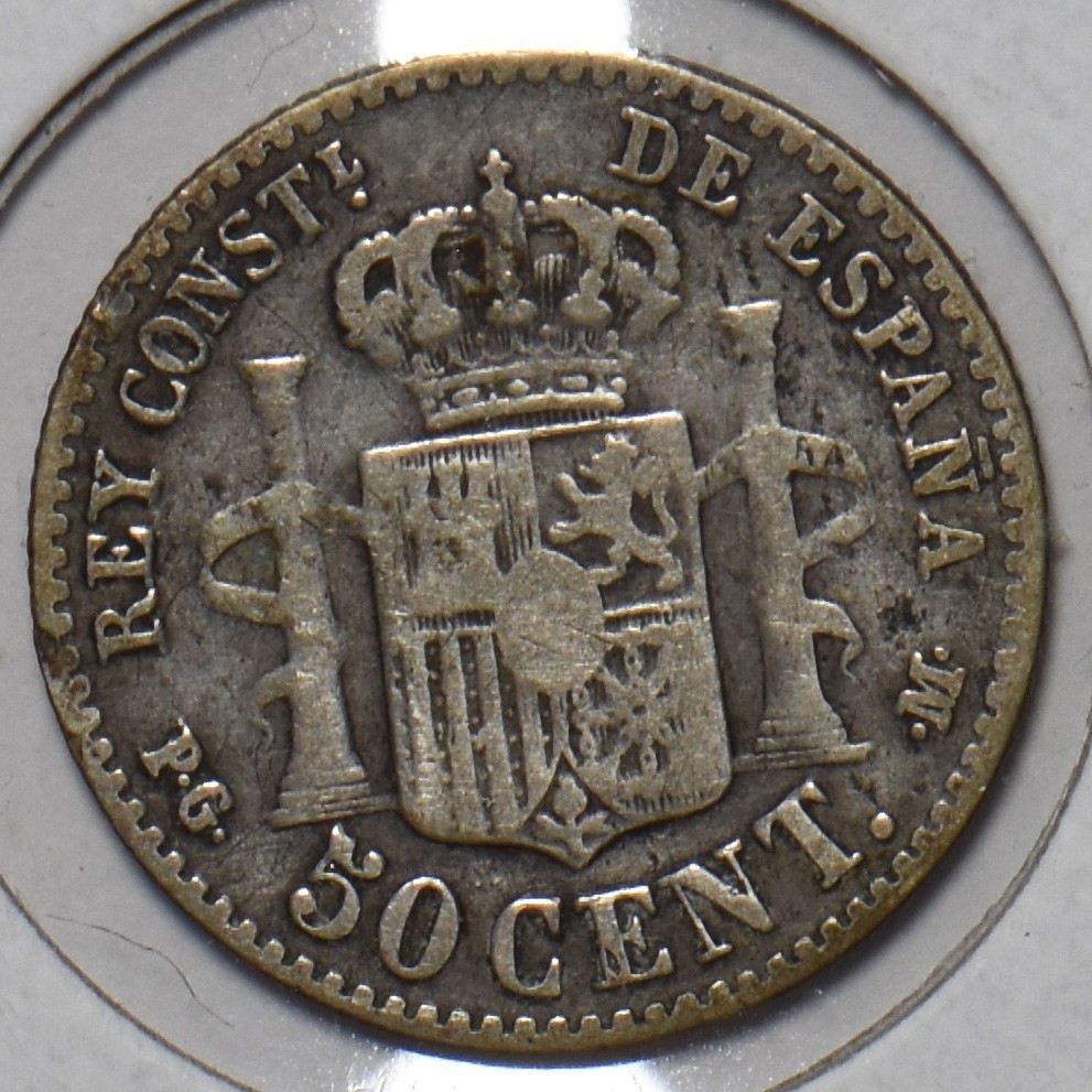 Spain 1892 50 Centimos 195761 combine shipping