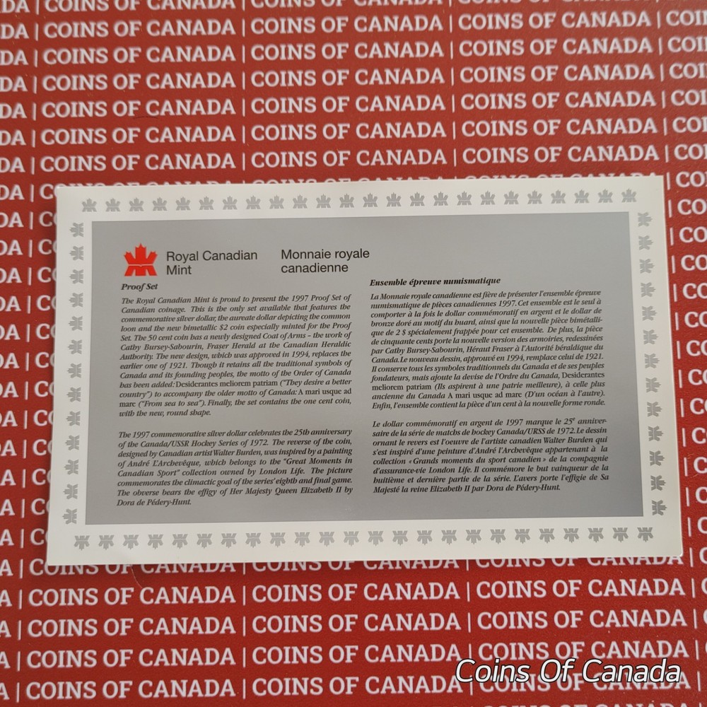 1997 Canada Silver Proof Set - Rainbow Toned Coins - Impressive! #coinsofcanada