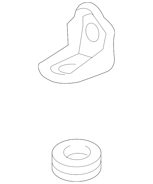 Genuine GM Driver Side Radiator Upper Bracket 84172435