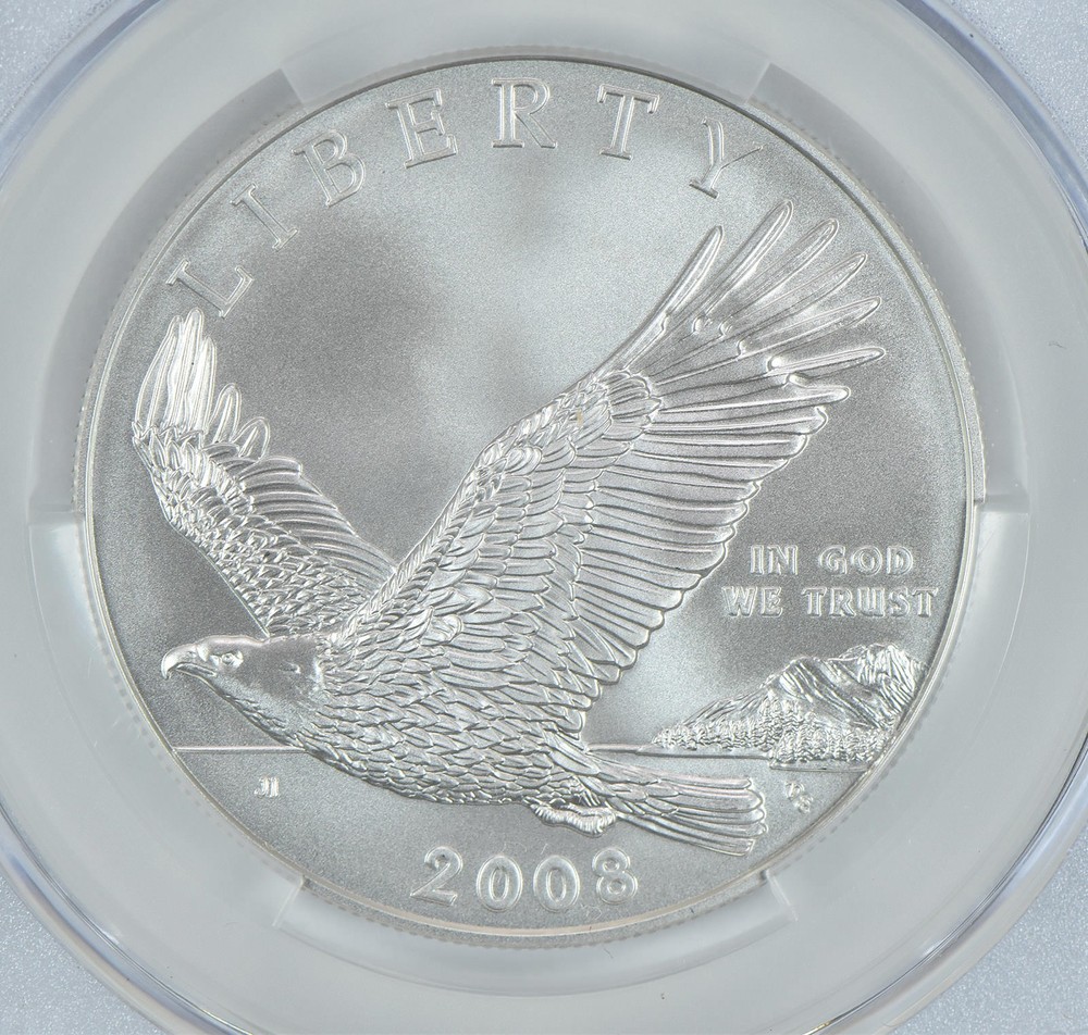 2008-P Bald Eagle Commemorative Silver Dollar MS70 CAC CACg