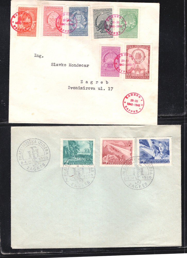 Yugoslavia   2  large  covers