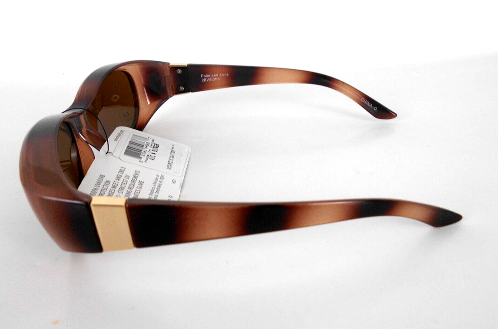 Foster Grant Solar Shield Polarized Sunglasses Fits Over Reading glasses, MEDIUM
