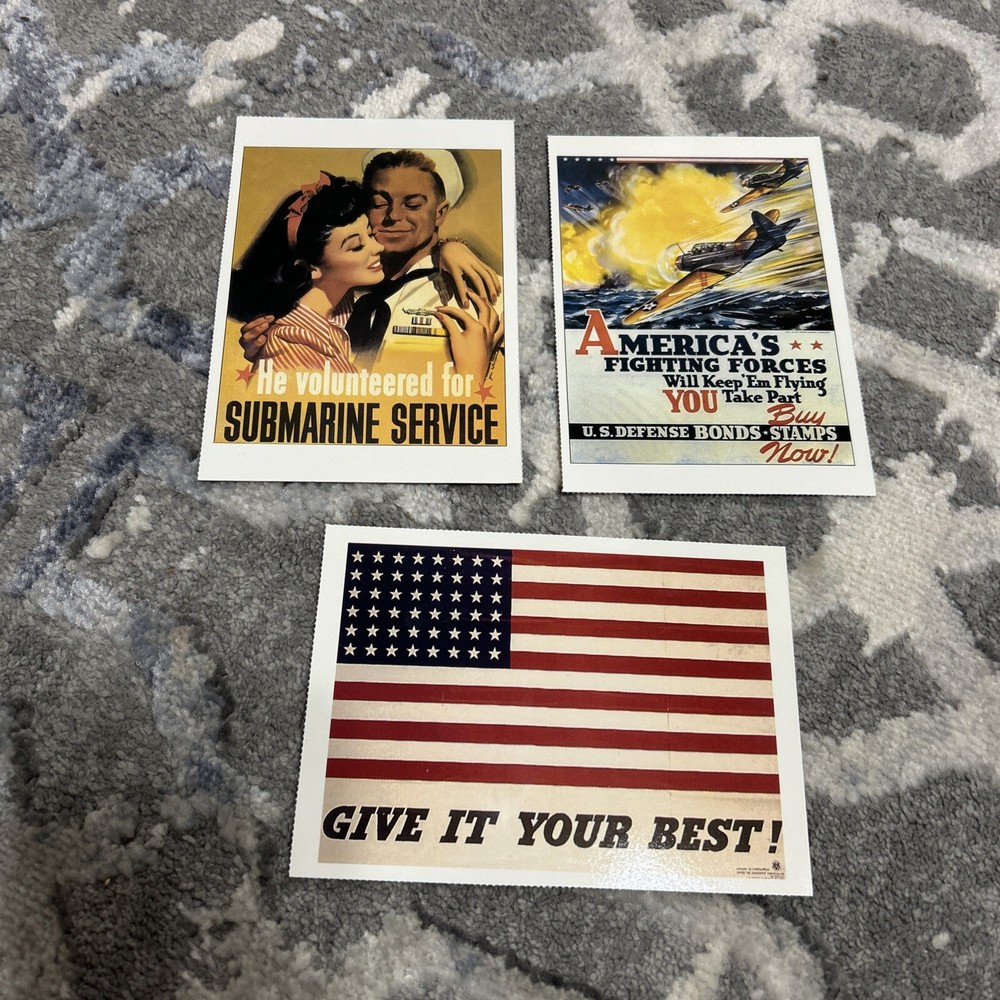WWII US War Post Cards