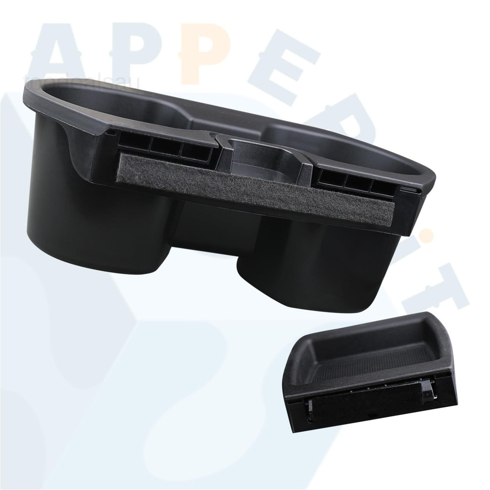 Civic Cup Holder Insert & Coin Tray for Center Console Black