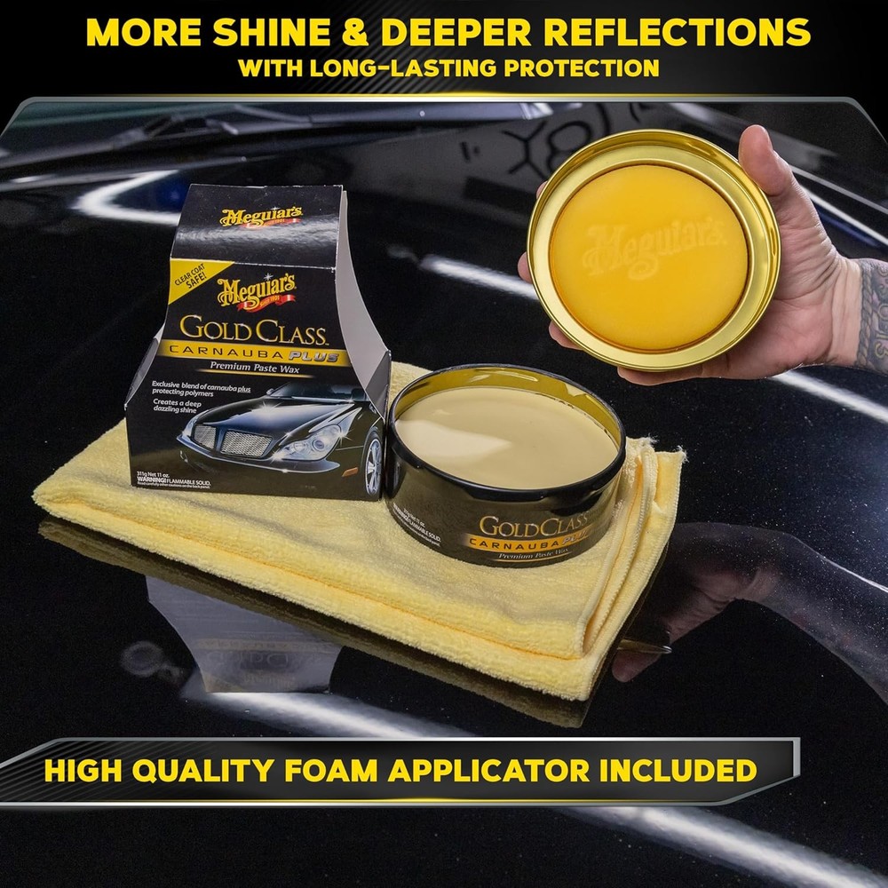Meguiars Gold Class Carnauba Plus Premium Paste Wax 11oz