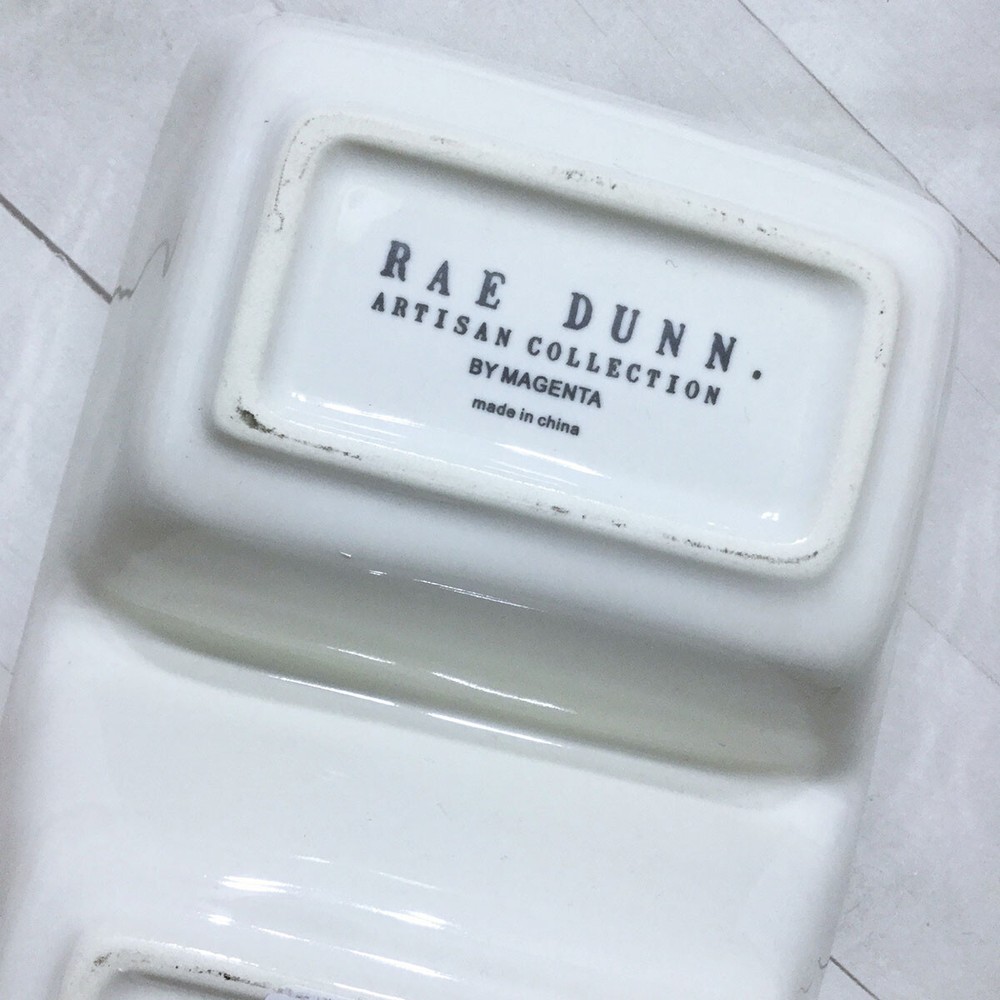 Rae Dunn Divided Dish Measure Make Create Craft Organizer Sewing Storage