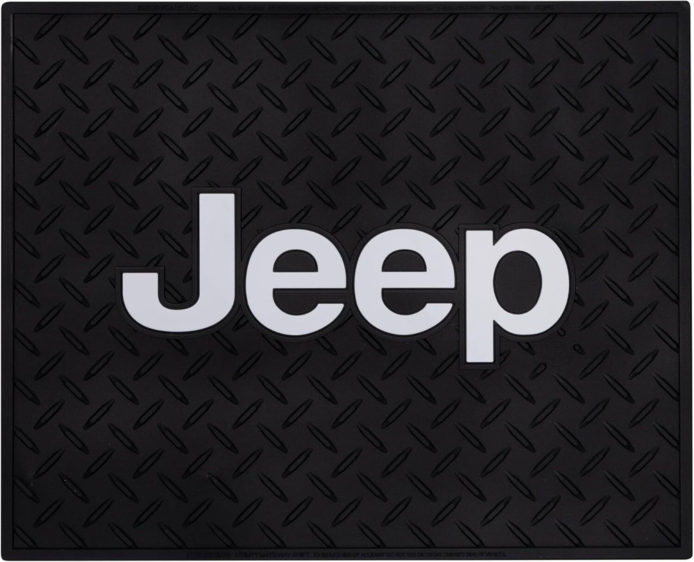 Plasticolor Jeep Diamond Plate Design Utility Rear Floor Mat