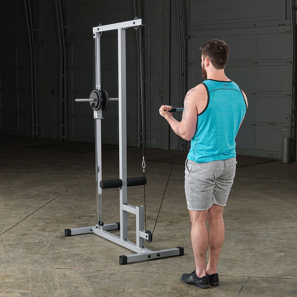 Powerline Lat Machine with High and Low Pulleys