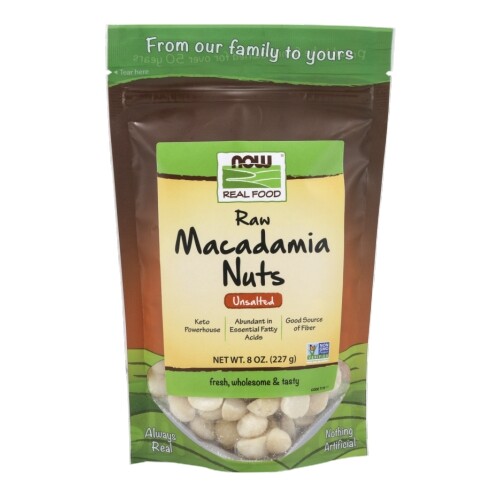 Raw Macadamia nuts 8 Oz by Now Foods