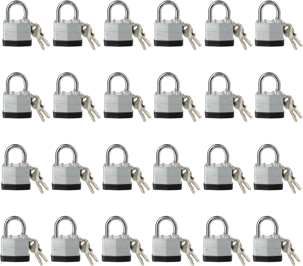 Lock, Laminated Steel Keyed Padlock, Keyed Alike Locks, Big Key Head, Normal Sha