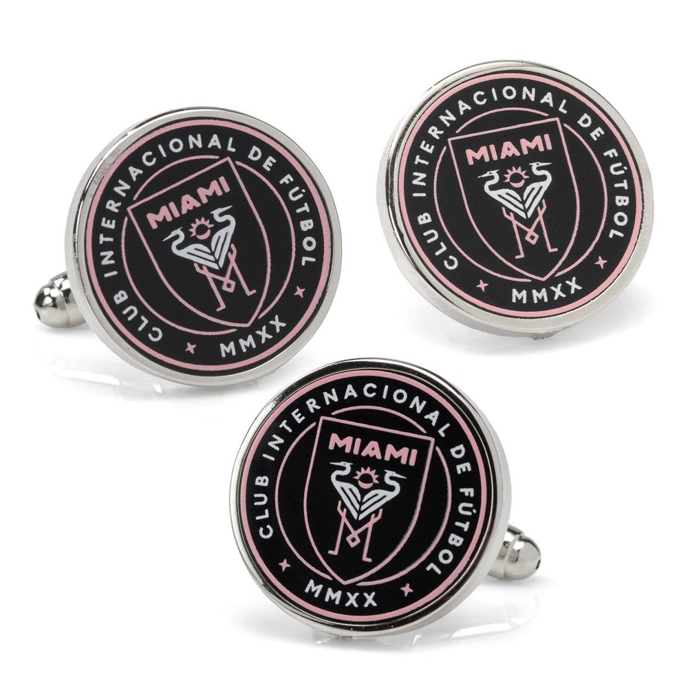 MLS Inter Miami Cufflinks and Lapel Pin Gift Set