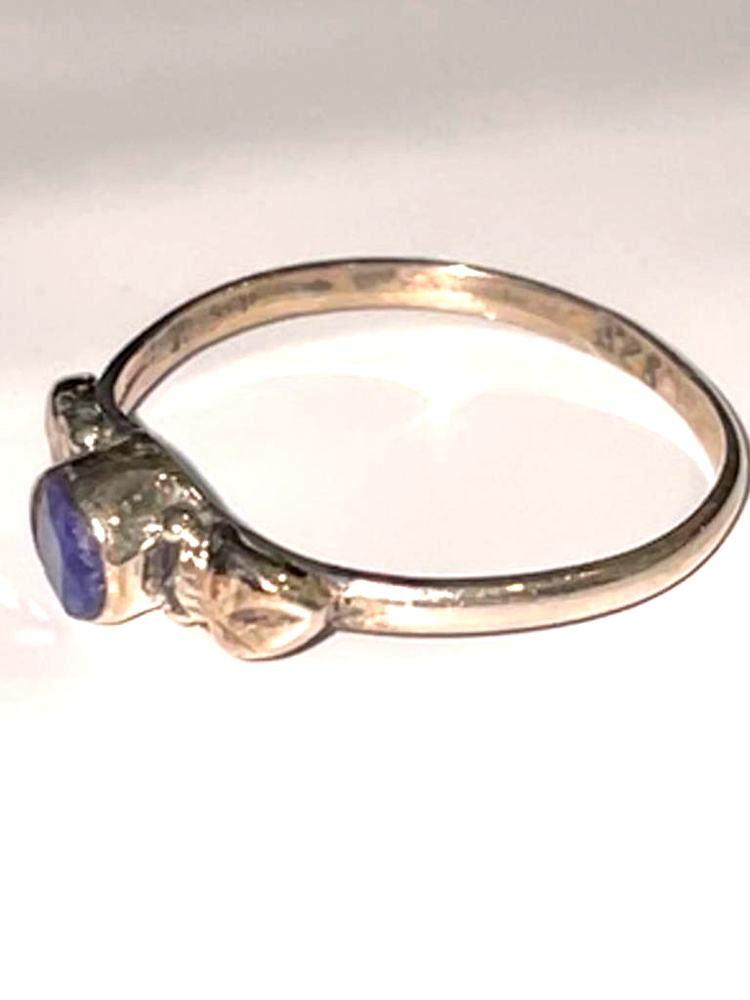 Natural Sapphire Ring 925 7.75 Coven Metaphysical Focus Fidelity Commitment Love