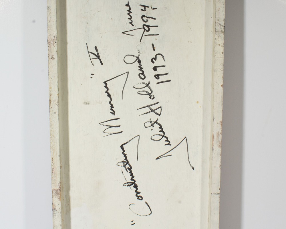 Juliet Holland Signed 1990s “Constructing Memory V” Mixed Media Wall Assemblage