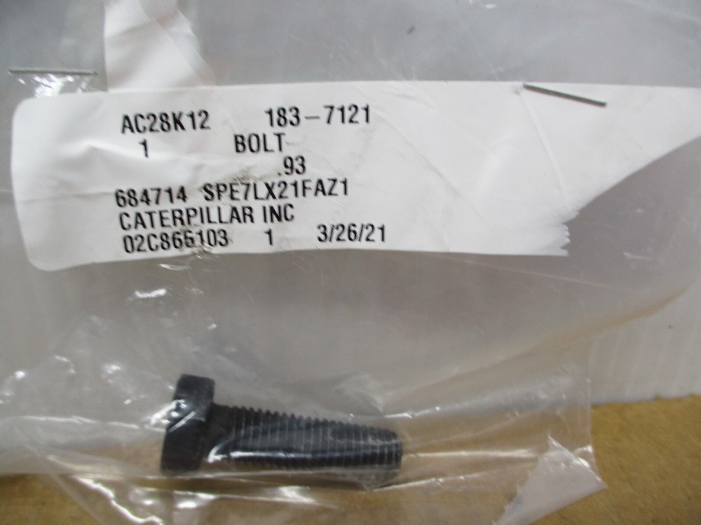 Caterpillar 183-7121 Bolt CAT 1837121