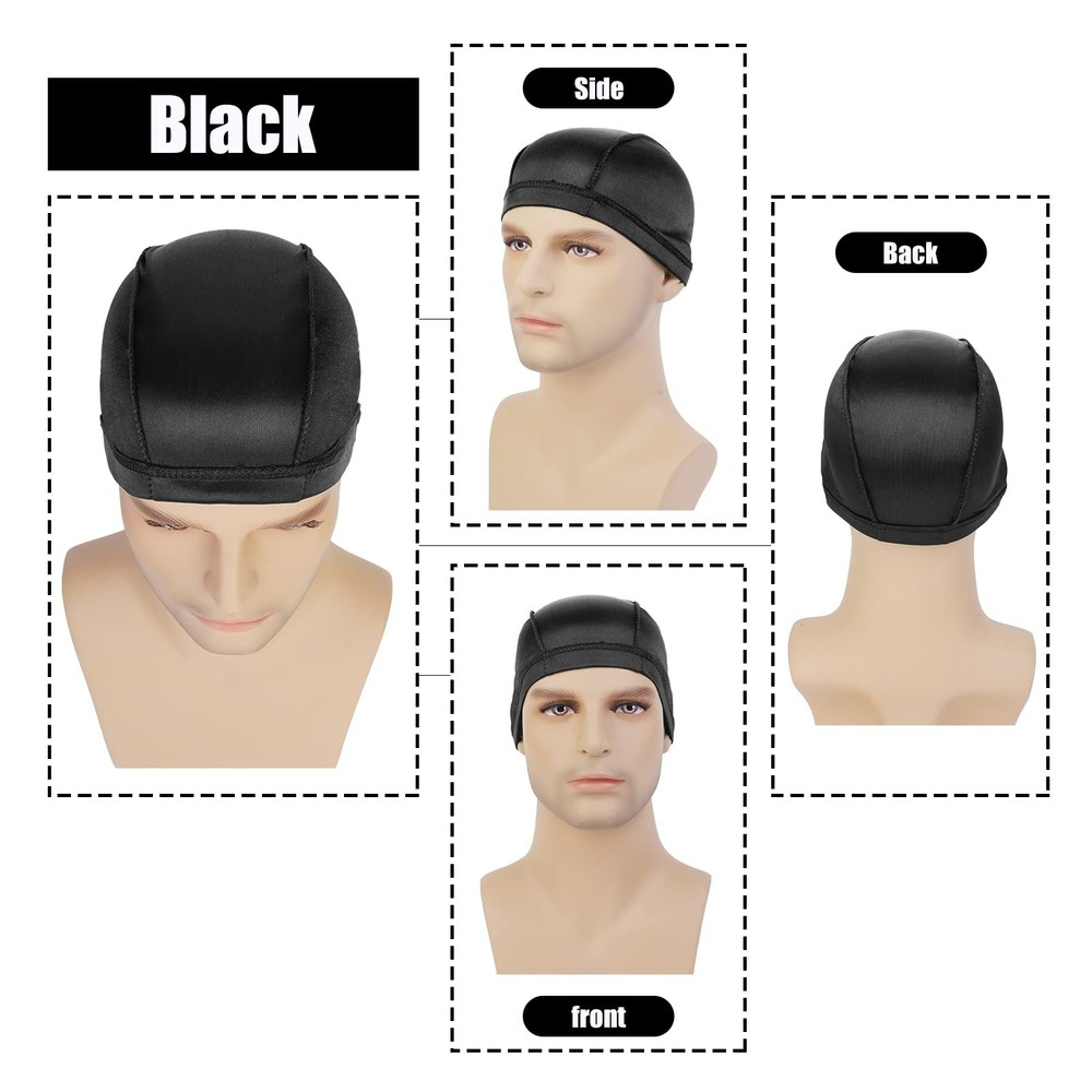 Silky Wave Caps 2PCS for 360, 540, 720 Waves - Good Compression Over Durags