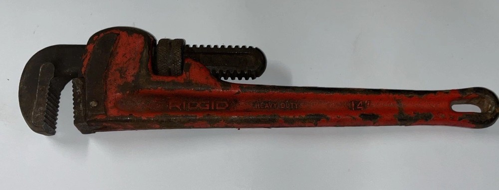 Ridgid 14"-Heavy Duty Pipe Wrench Adjustable Tool