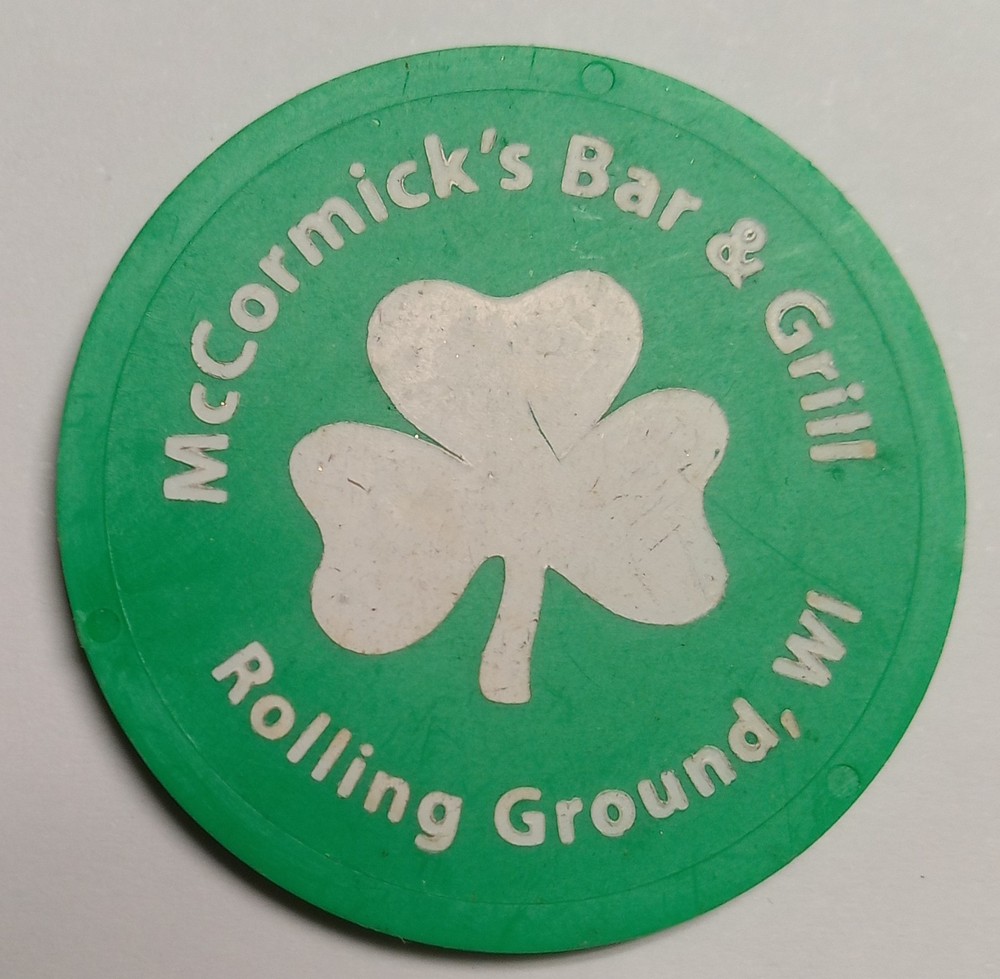 Plastic Trade Token Rolling Ground Wisconsin