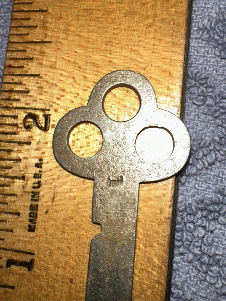 Antique Corbin Flat Key #1 Clover Leaf Design ￼